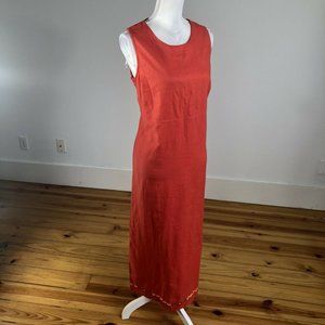 M.H.M. Melissa Harper Vintage SZ 10 Coral Linen
